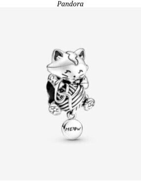 Pandora Kitten & Yarn Ball Charm